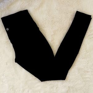 Lululemon high rise leggings with mesh detail